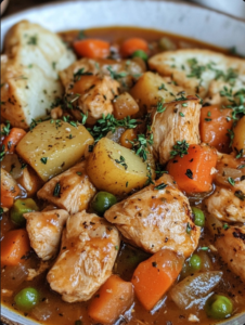 Ultimate Comfort: Tender Chicken and Hearty Vegetable Stew to Warm Your Soul