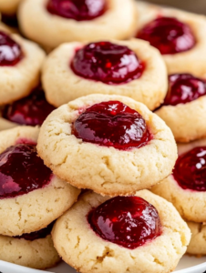 THIS Raspberry Thumbprint Cookies