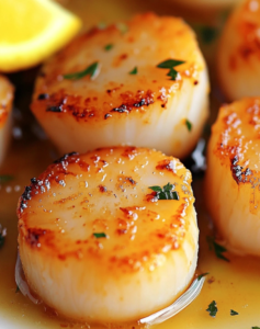 Pan-Seared Scallops with Lemon Butter Sauce