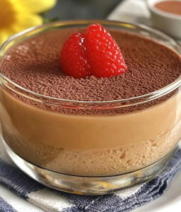 Chocolate-Covered Custard Dessert