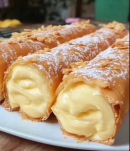 Creamy Custard Cannoli RECIPE