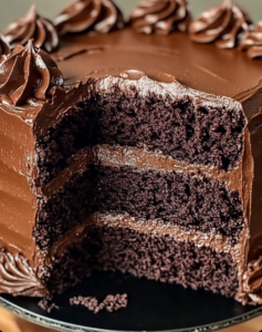 Decadent Double Chocolate Cake