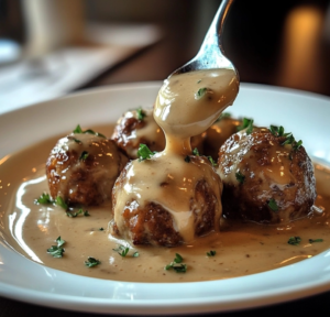 Swedish Meatballs with Creamy Gravy