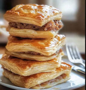Savory Beef Pastry Stacks
