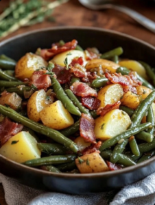 Southern Green Beans with Potatoes and Bacon