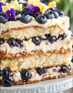 Zesty Lemon Blueberry Cake