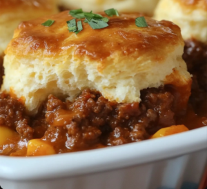 Sloppy Joe Biscuit Casserole