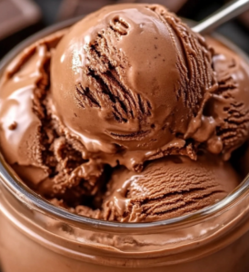 Homemade chocolate ice cream recipe