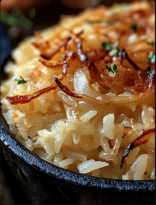 French Onion-Infused Butter Ric