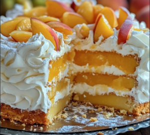 peaches and cream cake