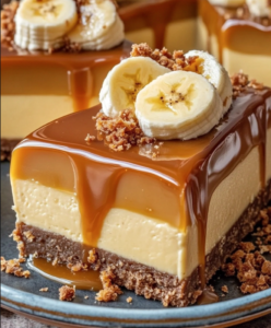 Caramel Banana Cheesecake