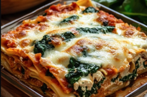 Creamy Spinach & Mushroom Lasagna