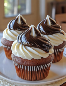 Boston Cream Bliss Cupcakes