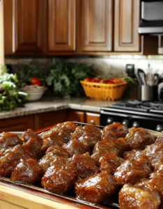 Boulettes de Viande à la Sauce Barbecue