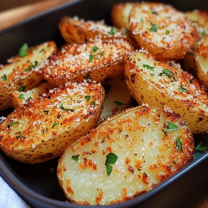 2. Crispy Baked Parmesan Potatoes