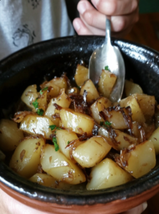 RIED POTATOES AND ONIONS
