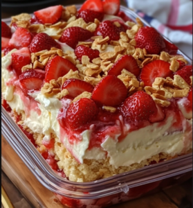 Strawberry Cheesecake Dump Cake