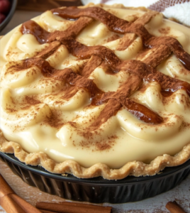 Cinnamon-Vanilla Creamy Custard Pie