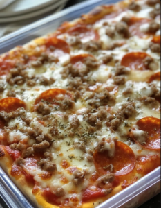 school lunch pizza