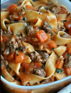 Beef and Vegetable Pasta