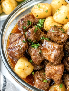 Air Fryer Steak Bites and Gnocchi