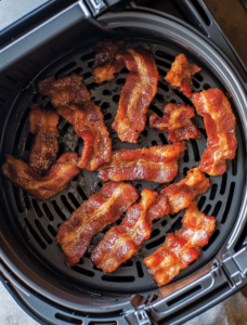 his air fryer bacon recipe!