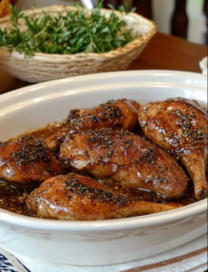 Roasted Duck Legs with Black Pepper Sauce
