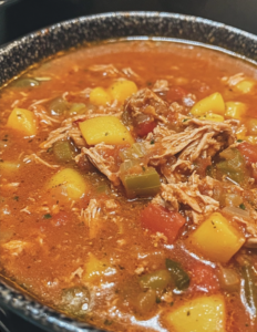 Hearty Shredded Meat and Vegetable Stew