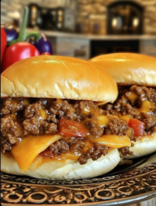 Sloppy Joes au Poivron et Fromage