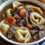 Ground Beef Orzo with Tomato Cream Sauce