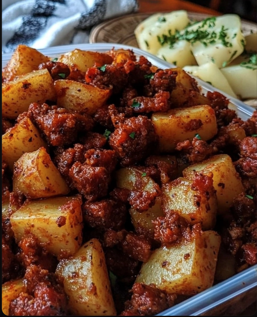 Papas Con Chorizo