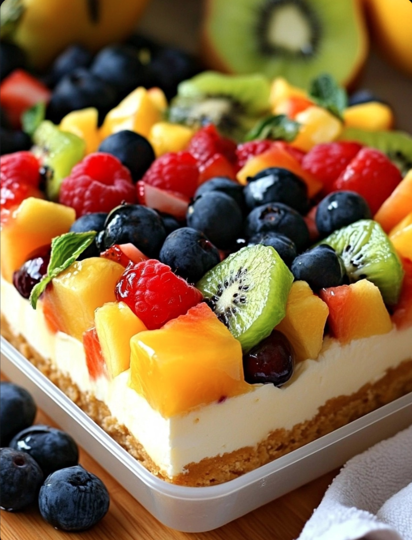 Fruit Salad Cheesecake