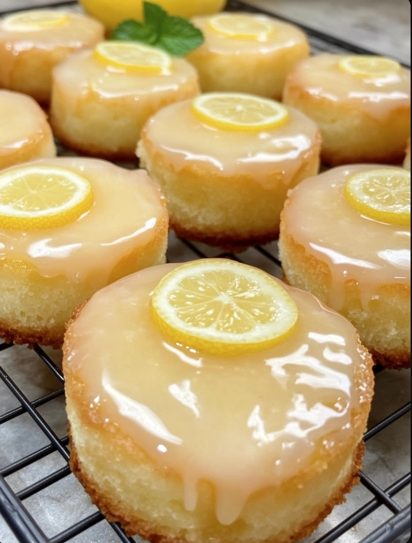 Mini Lemon Glazed Cakes