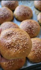Homemade Sesame Seed Buns Recipe
