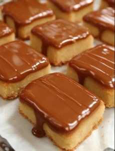 Homemade Bite-Size Millionaire’s Shortbread 🍪🍯