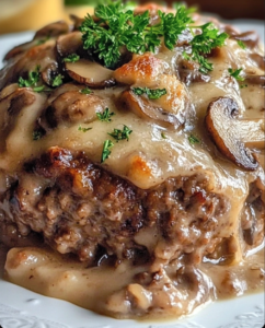 Mushroom Swiss Cheese Meatloaf 🍄🧀