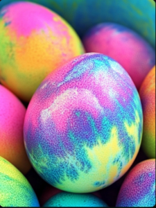 Tie Dye Easter Eggs