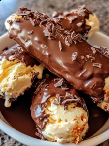 Homemade Chocolate-Covered Ice Cream Bars