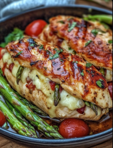 Asparagus Stuffed Chicken Breast
