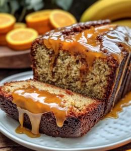 *Sticky Orange Banana Bread*