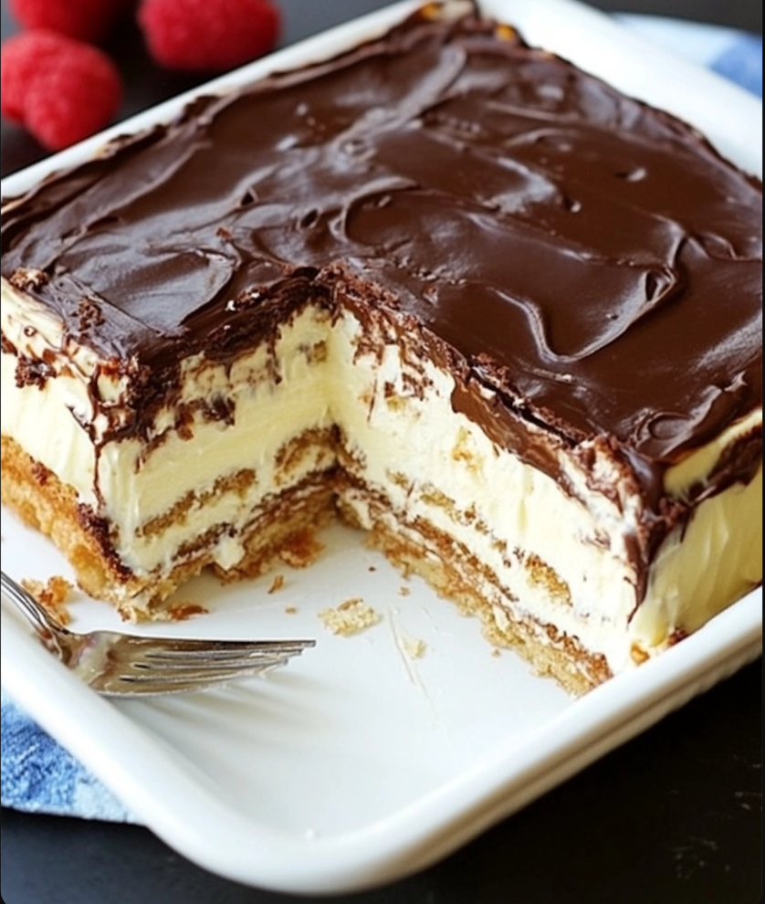 No-Bake Eclair Cake