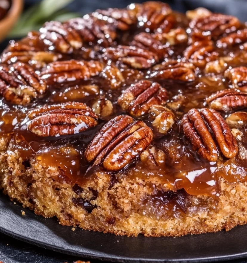 Pecan Upside Down Cake