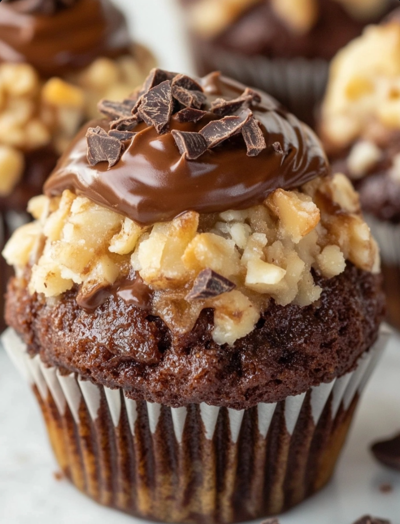 German Chocolate Cupcakes