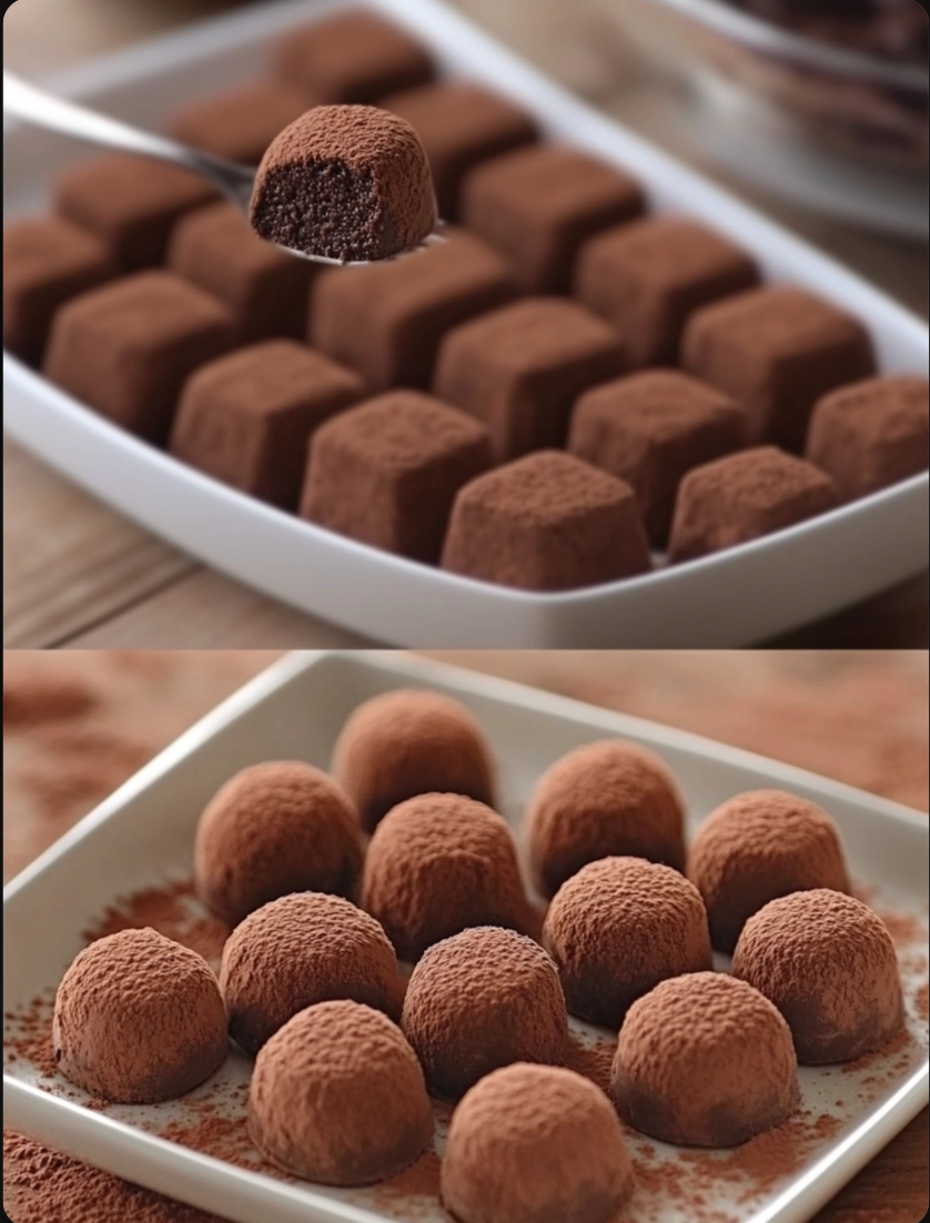 Condensed Milk Chocolate Truffles Easy Recipe 2 Ingredients recipe