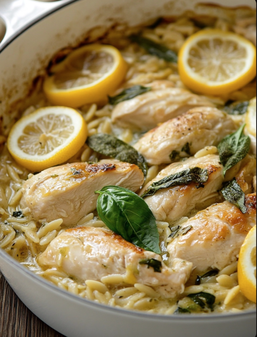 Lemon Chicken and Orzo!