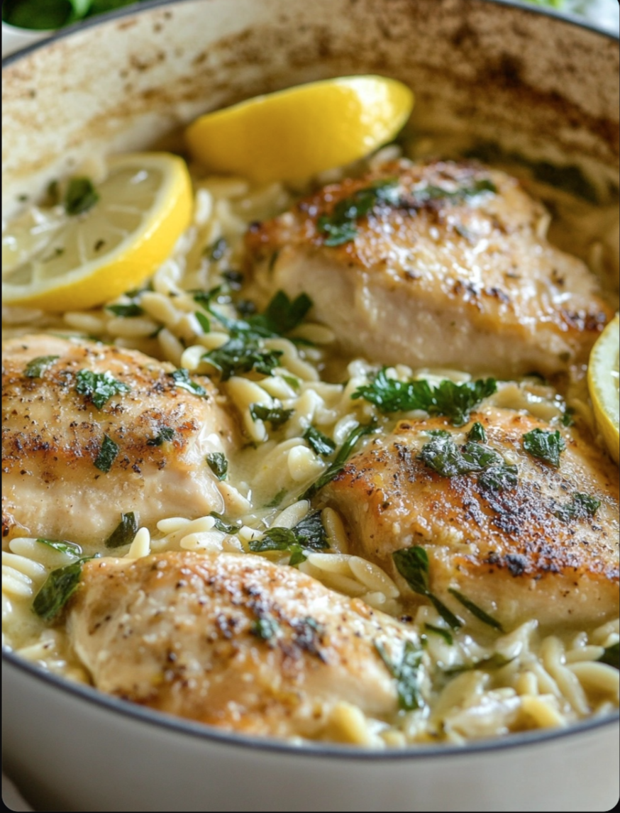Lemon Chicken and Orzo!
