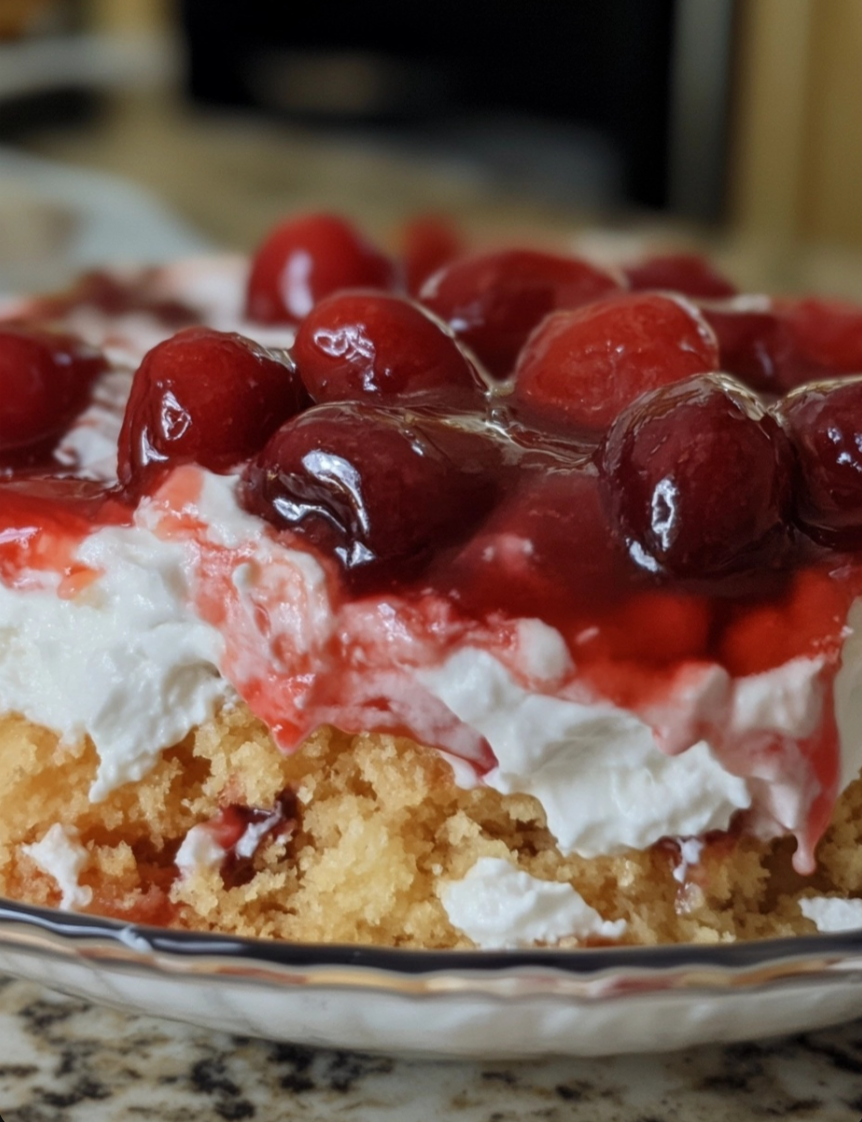 Cherry Delight with Pineapple Fluff ππβ¨