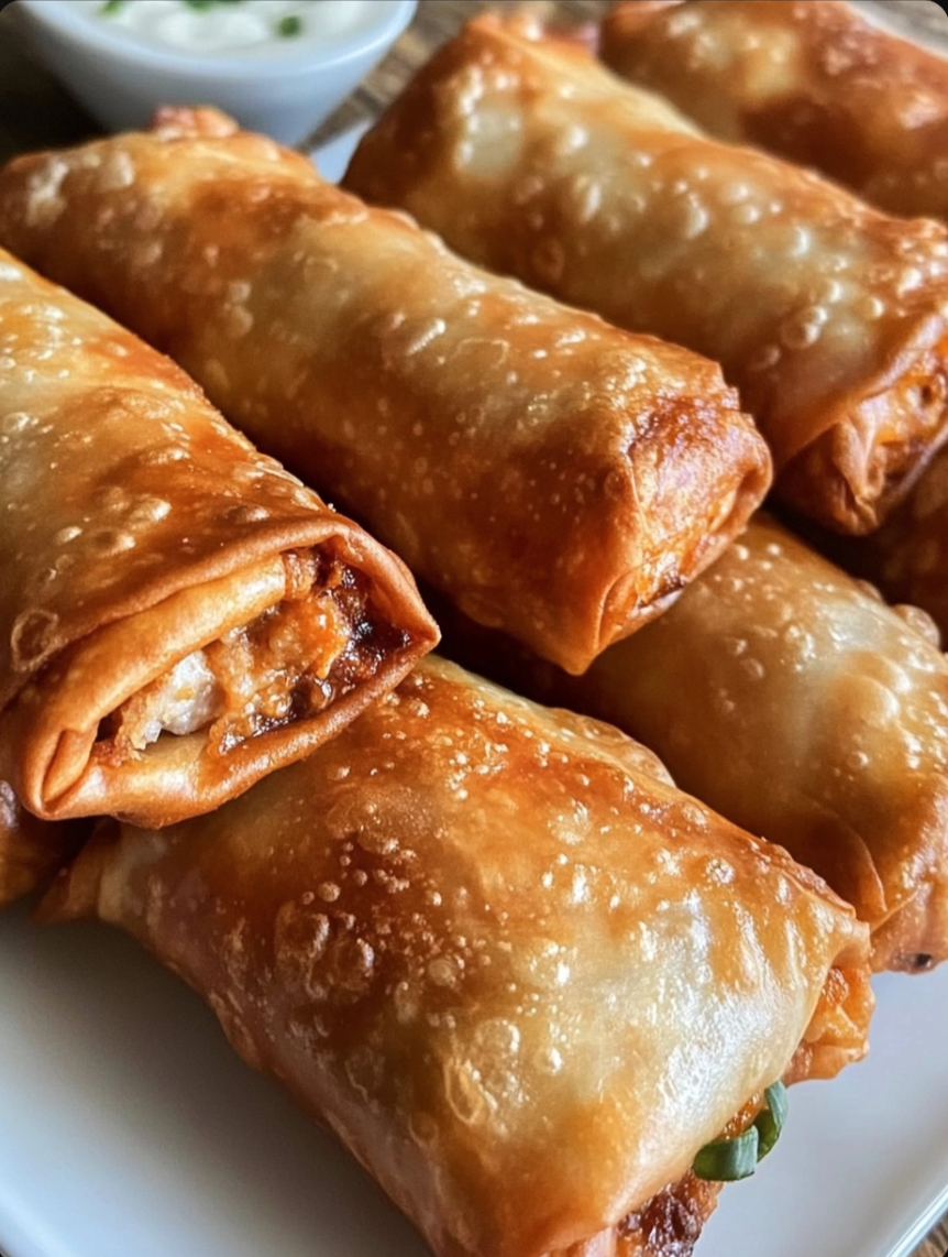 Buffalo Chicken Egg Rolls 🌶️