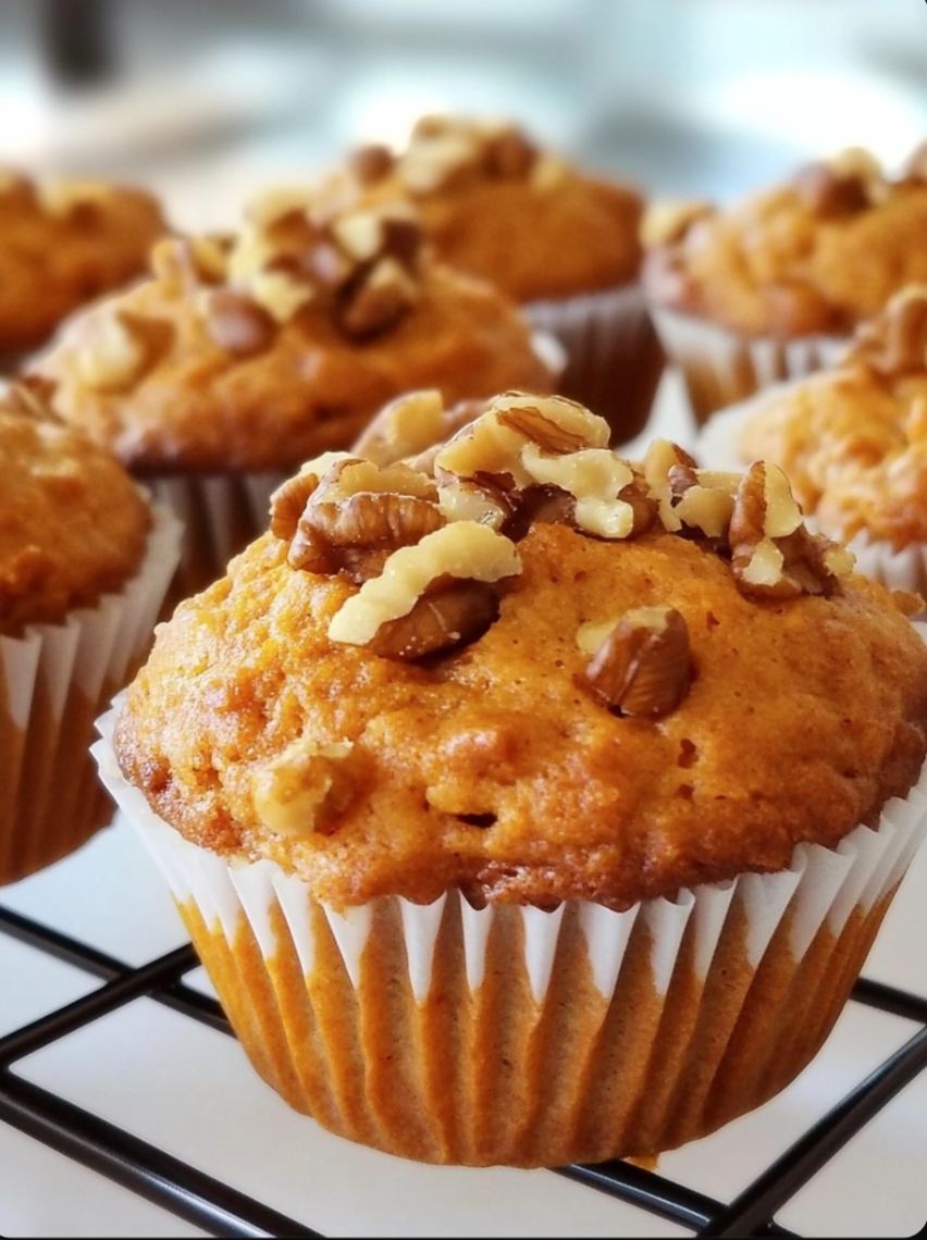Carrot Muffins with Walnuts 🥕🍞✨