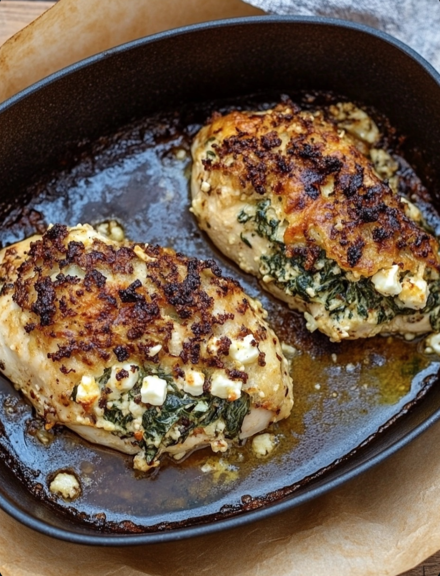 Spinach and Feta Stuffed Chicken 🍗🧀✨